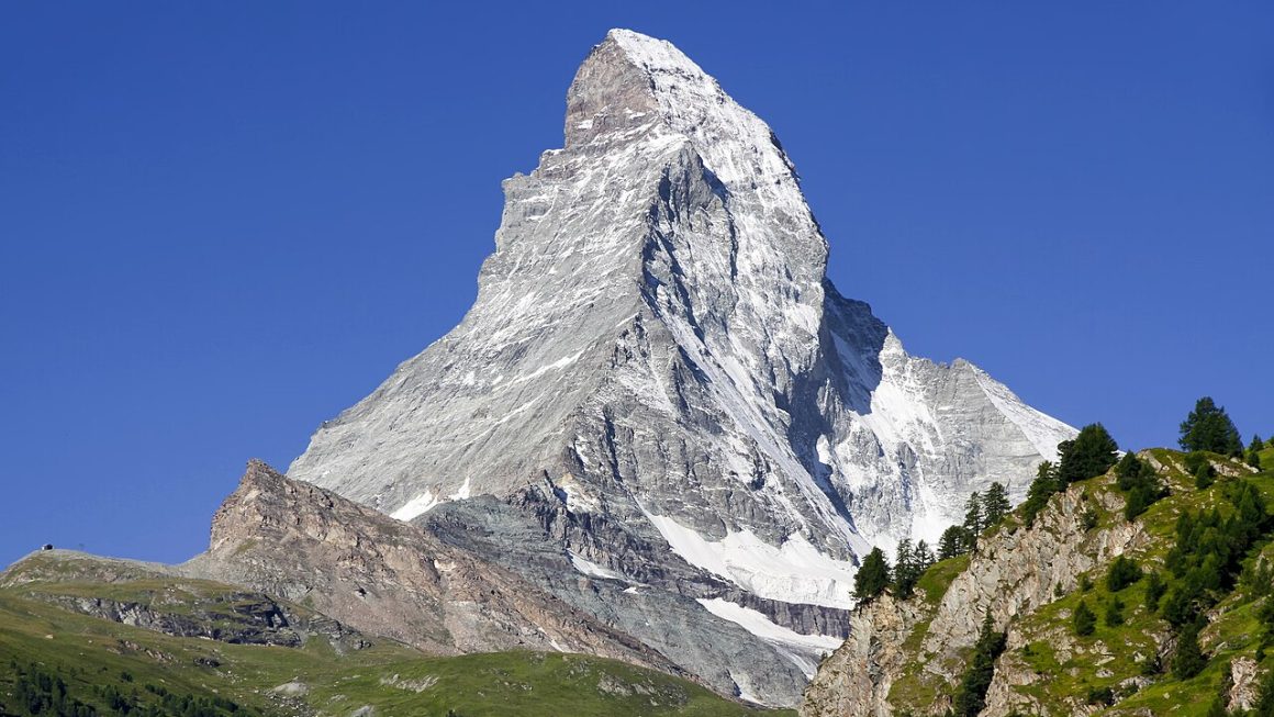 Berglandschap in Zwitserland met de Matterhorn